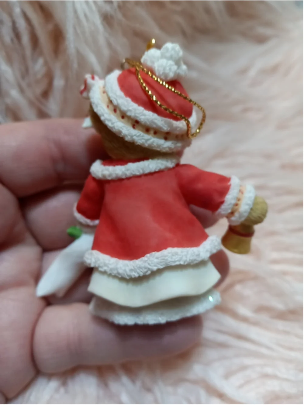 Cherished Teddies Abbey Press Exclusive Girl Bear Christmas Outfit w Bell 2008